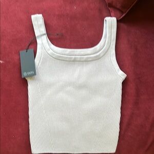 Cuts Clothing TaupeRibbed Tank Top